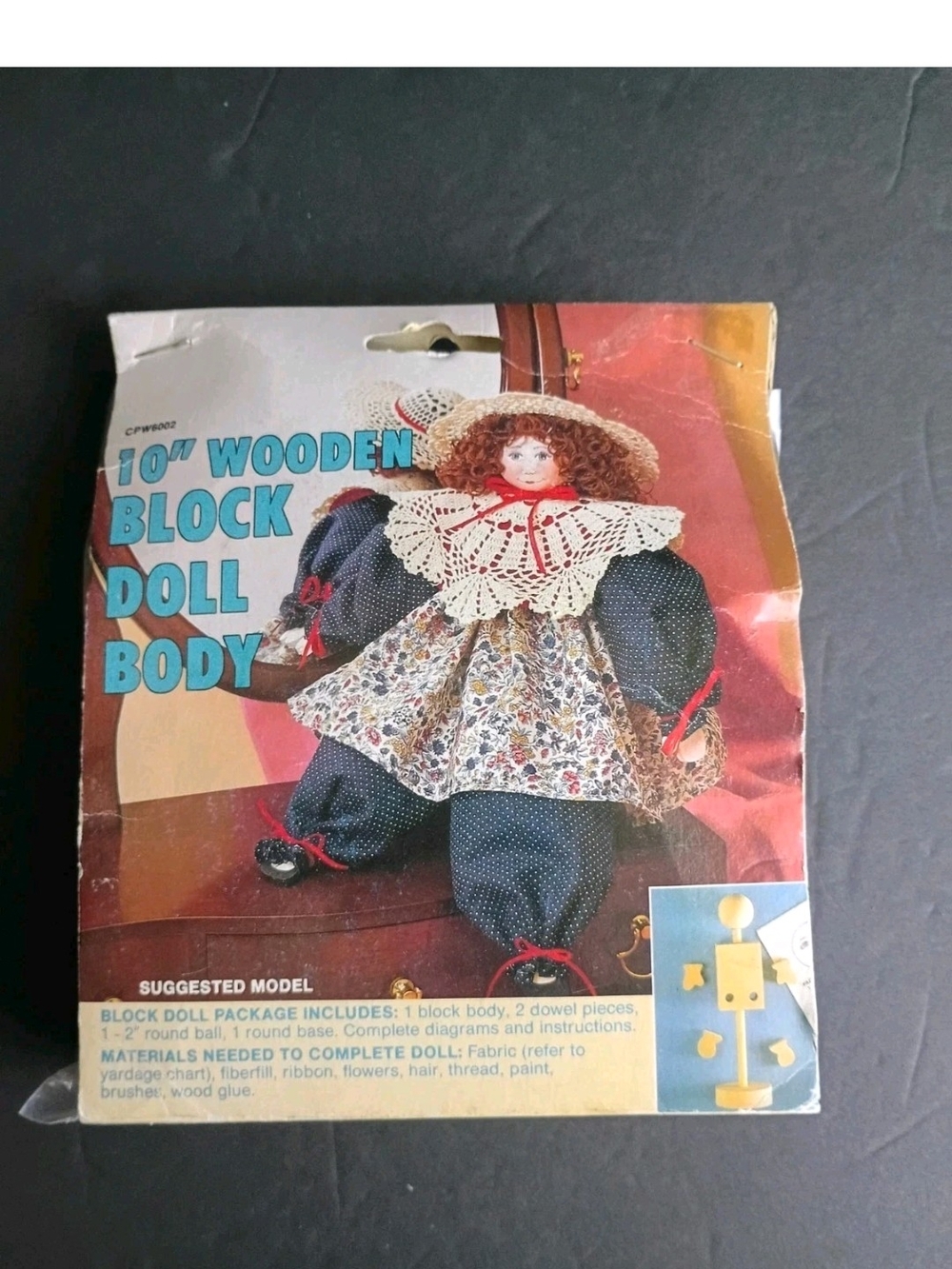 10" Wooden Block Doll Body Kit Doll Factory  Easy to Make (NOS)
